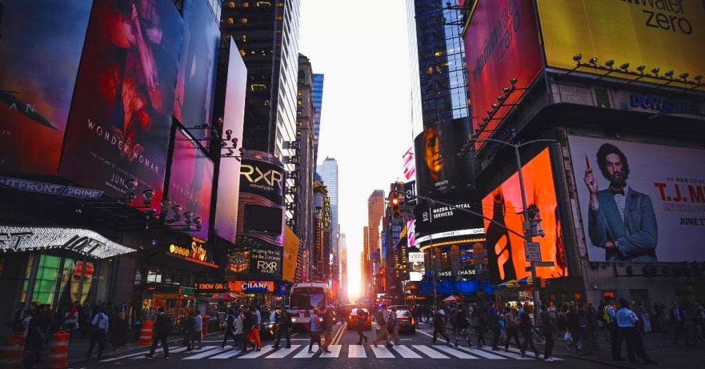 New York streets. Top cities for coliving